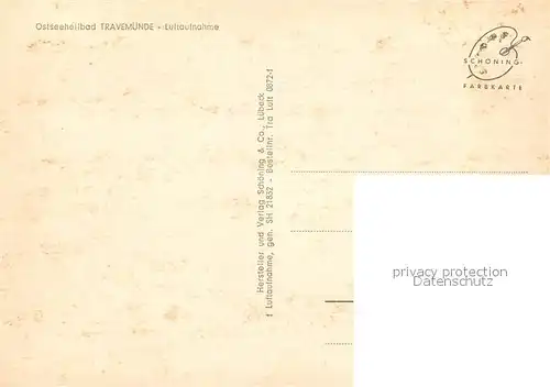 AK / Ansichtskarte Travemuende_Ostseebad Fliegeraufnahme Travemuende_Ostseebad