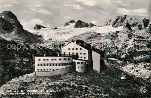 AK / Ansichtskarte Krippenstein Bergstation Dachstein Seilbahn Berghaus Krippenstein