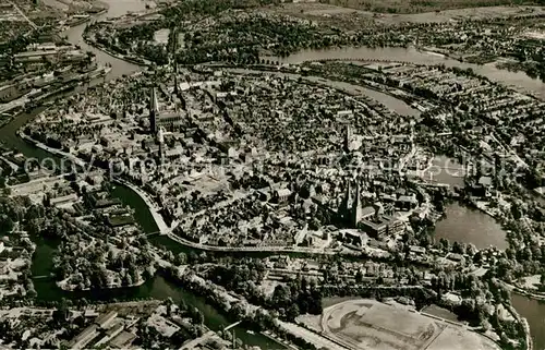 AK / Ansichtskarte Luebeck Fliegeraufnahme Luebeck