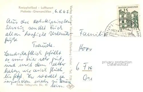 AK / Ansichtskarte Malente Gremsmuehlen Ausflugsschiff Anlegestelle Malente Gremsmuehlen