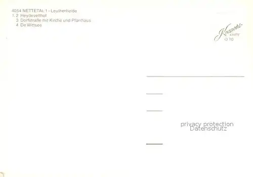 AK / Ansichtskarte Nettetal Leutherheide Heydevelthof Dorfstrasse Kirche Pfarrhaus Wittsee Chronik Nettetal