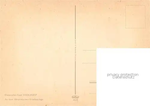 AK / Ansichtskarte Niendorf_Ostseebad Strandpromenade Meerwassertrinkanlage Niendorf_Ostseebad
