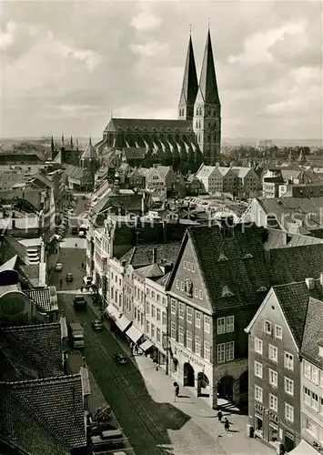 AK / Ansichtskarte Luebeck Marienkirche Blick vom Jacobikirchturm Luebeck