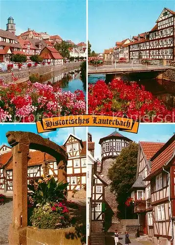 AK / Ansichtskarte Lauterbach_Hessen Ortsmotive Altstadt Fachwerkhaeuser Lauterbach Hessen