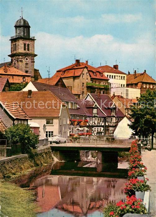 AK / Ansichtskarte Lauterbach_Hessen Partie an der Lauter