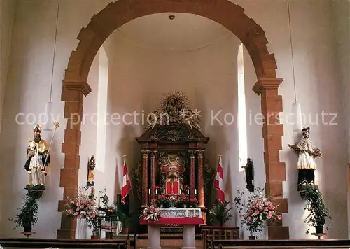 AK / Ansichtskarte Kleinlueder Wallfahrtskapelle Kleinheiligkreuz Innenansicht Altar Kleinlueder