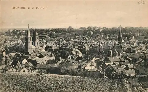 AK / Ansichtskarte Neustadt_Haardt Stadtblick mit Kirchen Neustadt_Haardt