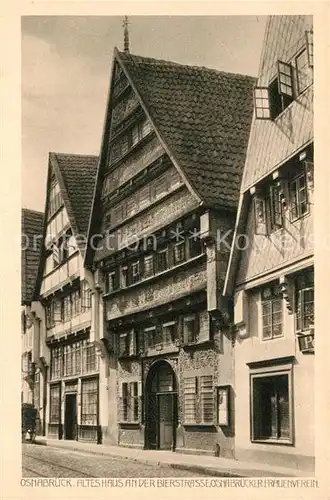 AK / Ansichtskarte Osnabrueck Altes Haus an der Bierstrasse Osnabrueck