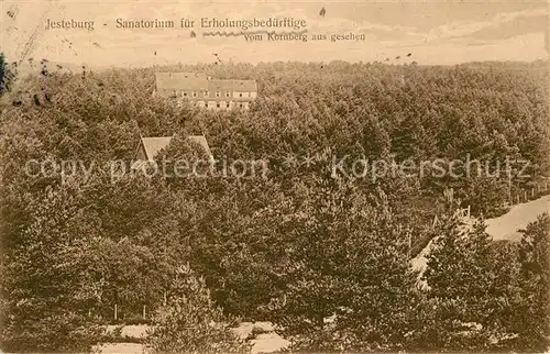 AK / Ansichtskarte Jesteburg Sanatorium fuer Erholungsbeduerftige Blick vom Kornberg Jesteburg