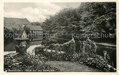 AK / Ansichtskarte Buxtehude Partie im Stadtpark Buxtehude