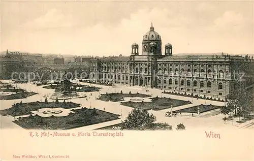 AK / Ansichtskarte Wien Kk Hof Museum und Maria Theresienplatz Wien