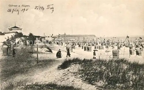 AK / Ansichtskarte Goehren_Ruegen Strandpartie Goehren Ruegen