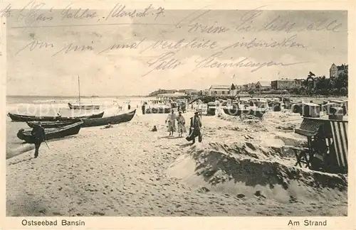 AK / Ansichtskarte Bansin_Ostseebad Strandpartie Bansin_Ostseebad