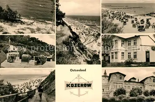 AK / Ansichtskarte Koserow_Ostseebad_Usedom Strandpartien Seemannstreu Koserow_Ostseebad_Usedom