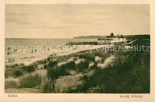 AK / Ansichtskarte Baabe_Ostseebad_Ruegen Strandpartie Baabe_Ostseebad_Ruegen