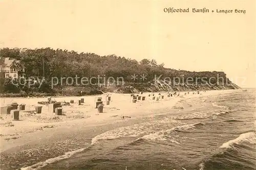 AK / Ansichtskarte Bansin_Ostseebad Strand Langer Berg Bansin_Ostseebad