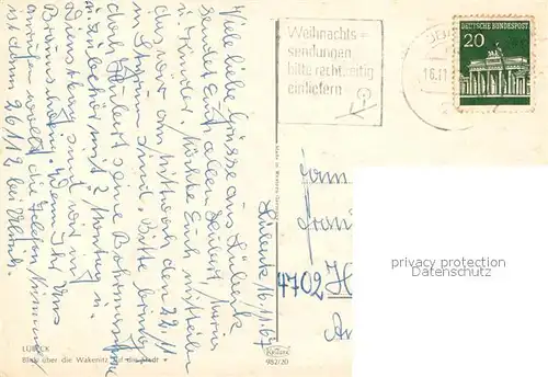 AK / Ansichtskarte Luebeck Parkanlage Stadtpanorama Luebeck