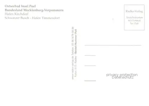 AK / Ansichtskarte Insel_Poel Strand Hafen Kirchdorf Hafen TimmendorfSchwarzer Busch Chronik Insel_Poel