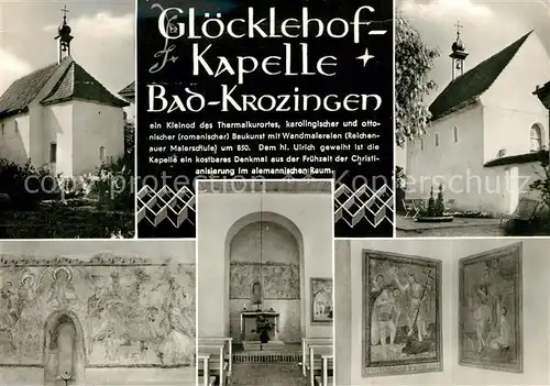 AK / Ansichtskarte Bad_Krozingen Gloecklehof Kapelle  Bad_Krozingen