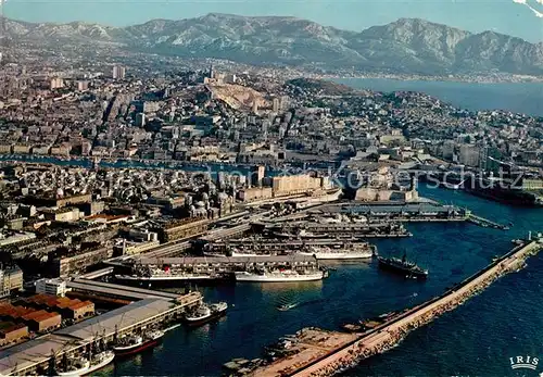 AK / Ansichtskarte Marseille_Bouches du Rhone Fliegeraufnahme Hafen Bassin de la Joliette Marseille