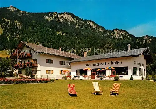 AK / Ansichtskarte Niederwaengle Cafe Restaurant Fredy Niederwaengle