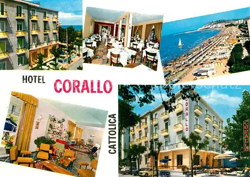 AK / Ansichtskarte Cattolica Hotel Coralla Strand Cattolica