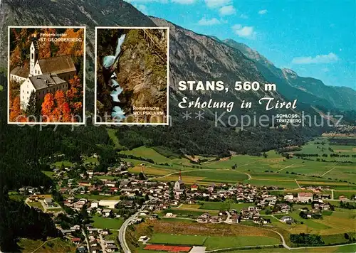 AK / Ansichtskarte Stans_Tirol Felsenkloster St. Georgenberg Wolfsklamm Stans Tirol