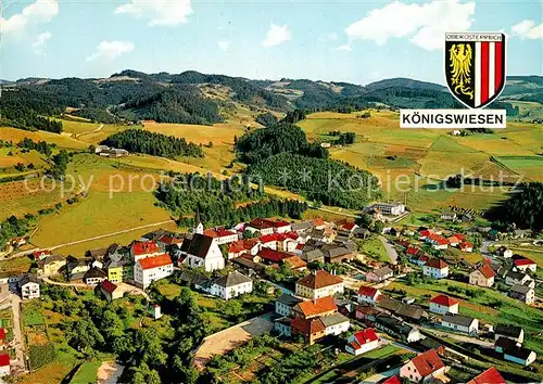 AK / Ansichtskarte Koenigswiesen_Oberoesterreich Fliegeraufnahme Koenigswiesen