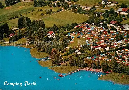 AK / Ansichtskarte Ossiach Fliegeraufnahme Camping Parth Ossiach