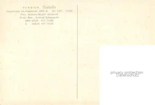 AK / Ansichtskarte Castelrotto Pension Isabella Castelrotto