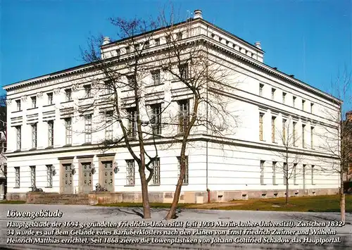 AK / Ansichtskarte Halle_Saale Loewengebaeude Halle_Saale