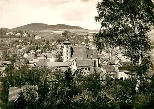 AK / Ansichtskarte Schmalkalden Ortsansicht mit Kirche Schmalkalden