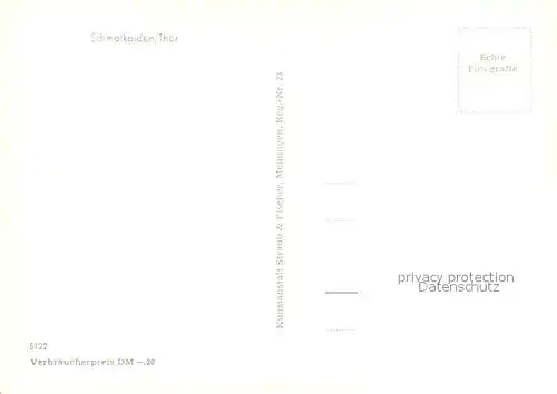 AK / Ansichtskarte Schmalkalden Ortsansicht mit Kirche Schmalkalden