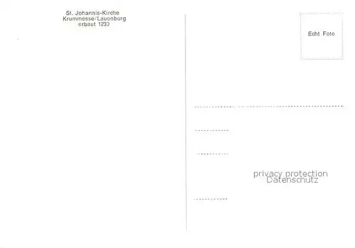 AK / Ansichtskarte Krummesse St Johannis Kirche 13. Jhdt. Krummesse