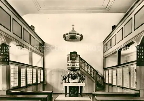 AK / Ansichtskarte Schwebda_Werra Evangelische Kirche Innenansicht Schwebda Werra
