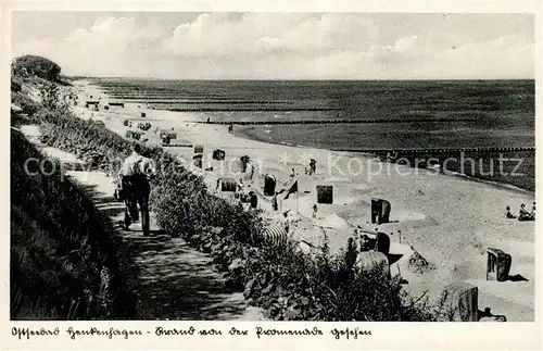 AK / Ansichtskarte Henkenhagen Strand Promenade Henkenhagen