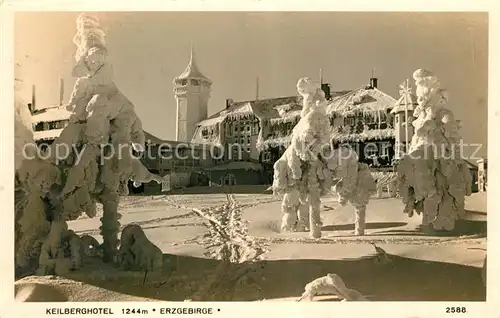 AK / Ansichtskarte Keilberg_Erzgebirge Keilberg Hotel Keilberg Erzgebirge