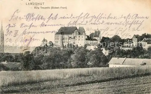 AK / Ansichtskarte Landshut_Isar Burg Trausnitz Landshut Isar