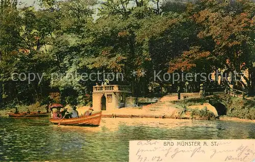 AK / Ansichtskarte Bad_Muenster_Stein_Ebernburg Gondelteich Bad_Muenster