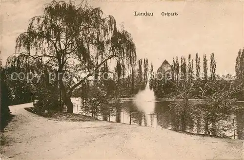 AK / Ansichtskarte Landau_Isar Ostpark Landau Isar