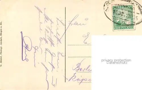 AK / Ansichtskarte Bingen_Rhein mit Bahnhof Bingerbrueck und Maeuseturm Bingen Rhein