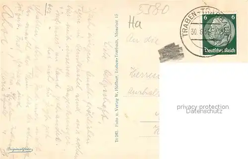 AK / Ansichtskarte Traben Trarbach Blick vom Unheller Kueppchen Traben Trarbach