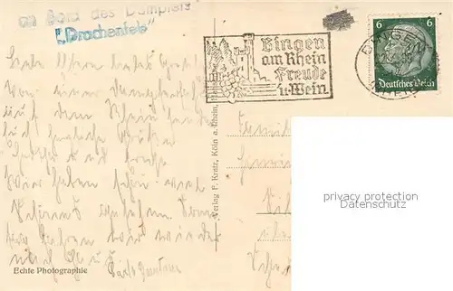 AK / Ansichtskarte Bingen_Rhein Die Marksburg Bingen Rhein