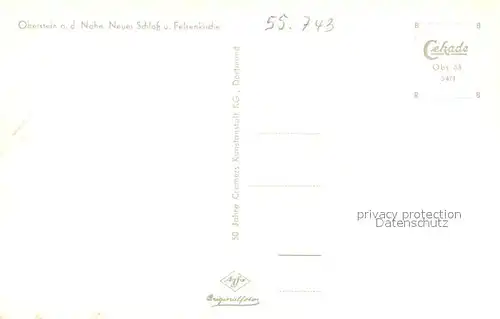 AK / Ansichtskarte Oberstein_Nahe Neue Schloss und Felsenkirche Oberstein_Nahe