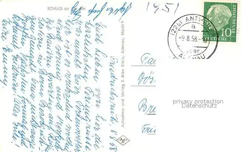 AK / Ansichtskarte Schuld Partie an der Ahr Schuld