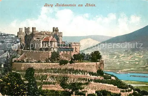 AK / Ansichtskarte Trechtingshausen Burg Reichenstein am Rhein Trechtingshausen