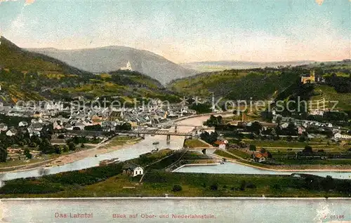 AK / Ansichtskarte Oberlahnstein Panorama mit Niederlahnstein Oberlahnstein