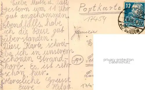 AK / Ansichtskarte ueckeritz_Usedom Strandpartie ueckeritz Usedom