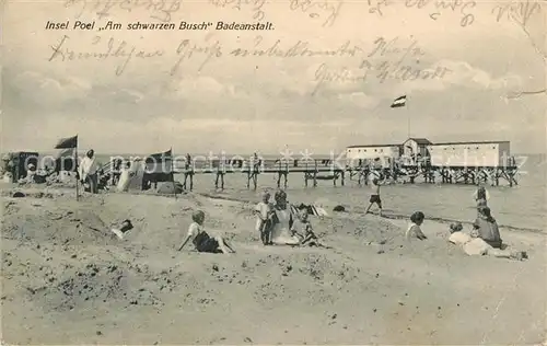 AK / Ansichtskarte Insel_Poel Am schwarzen Busch Badeanstalt Insel_Poel