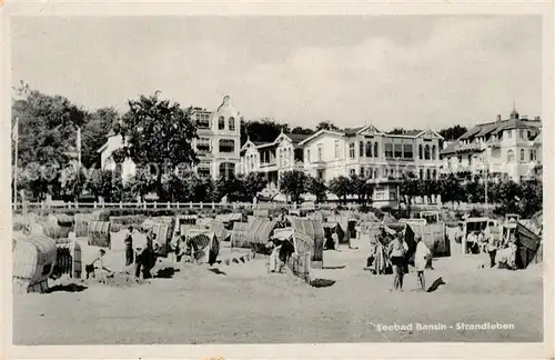AK / Ansichtskarte Bansin_Ostseebad Strandpartie Bansin_Ostseebad